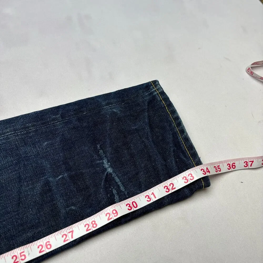 RRL Double RL Slim Fit Japan Woven Selvedge Denim Jeans Men's 30x32 Whiskering
